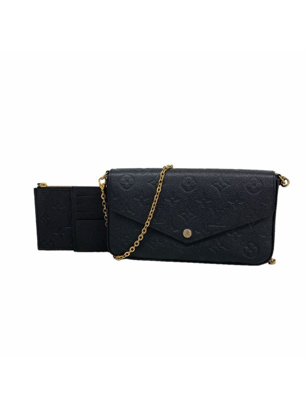 Louis Vuitton Wallet on Chain Monogram Empreinte Pochette Felicie Noir